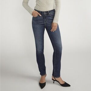 Silver Jeans Avery Straight Leg Blue Jeans, size 28/31